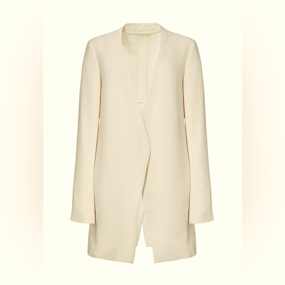 THEORY Winola Open Front Blazer Jacket in an off white/beige - size 2 - Picture 6 of 14